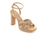 Sandale elegante ALDO aurii, SHIMMA 711, din piele ecologica