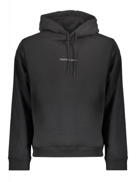 Hanorac bărbați, cu logo brodat, Regular fit, negru, XL
