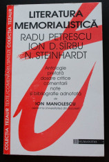 Literatura memorialistica (Radu Petrescu, Ion D. Sirbu, N. Steinhardt) foto