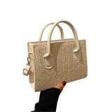 Cumpara ieftin Gentuta crossbody din rafie White