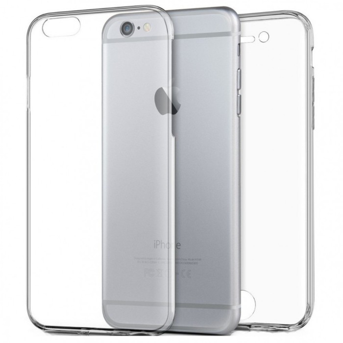 Husa Full TPU 360&deg; (fata + spate) pentru iPhone 6 / 6S, Transparent