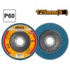 Disc lamelar slefuit 125 mm albastru p40 - Ingco FDZ1251