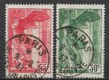 C2844 - Franta 1937 - Samothrace 2v.stampilate