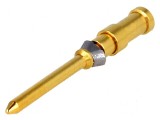 Pin tată cupru aurit 1mm2 18AWG Han D&reg; HMC crimpat 10A