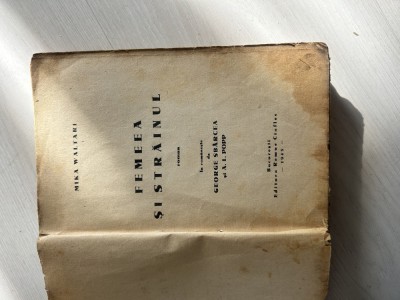 Femeea si strainul Mika Waltari- 1943 foto