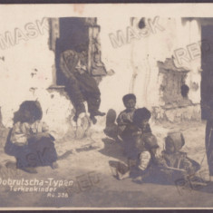 3343 - DOBROGEA, Ethnic, Gypsy, Romania - old postcard, real Photo - unused
