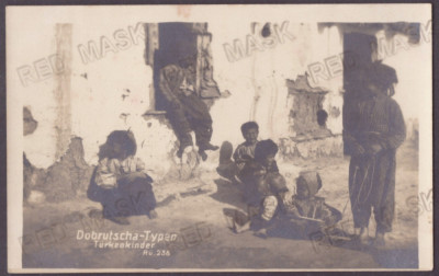 3343 - DOBROGEA, Ethnic, Gypsy, Romania - old postcard, real Photo - unused foto