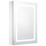Dulap de baie cu oglinda si LED-uri, 50 x 13 x 70 cm