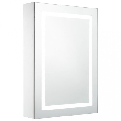 Dulap de baie cu oglinda si LED-uri, 50 x 13 x 70 cm foto