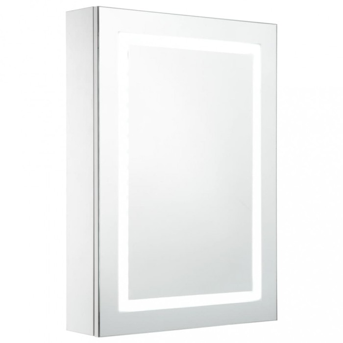Dulap de baie cu oglinda si LED-uri, 50 x 13 x 70 cm