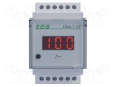 Ampermetru digital F&amp;F True RMS pentru montare pe șină DIN, afișaj LED, 0-1000A AC