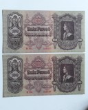 pengo ungaria 1939 aunc consecutive seria 049166- 67 ungaria