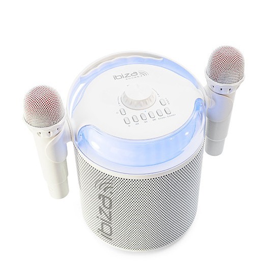 BOXA KARAOKE CU 2 MICROFOANE WIRELESS 10-9010-KARAHOME-WH