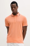 Lindbergh polo de bumbac culoarea portocaliu, cu imprimeu, 30-404010