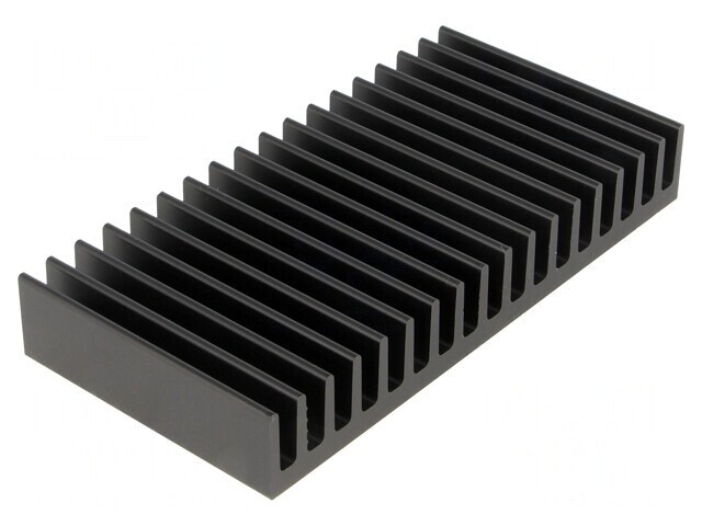 Radiator Negru cu Aripioare 50x100x15mm