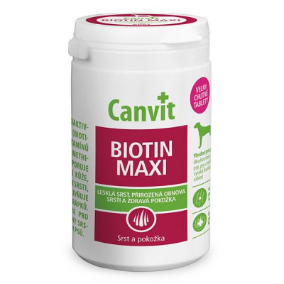 Canvit Biotin Maxi - pentru blană sanatoasă și lucioasă 76 tbl. / 230 g foto