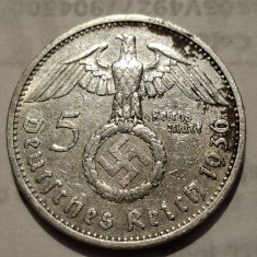 Germania Nazista 5 reichsmark 1936 A argint