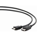 Cablu video Gembird DisplayPort Male - HDMI Male, 1.8m, negru