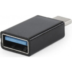 ADAPTOR GEMBIRD, pt. smartphone, USB 3.0 Type-C (T) la USB 3.0 (M), negru,