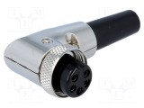 Conector microfon CLIFF mamă PIN 5 cablu 6mm