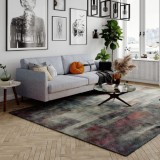 Cumpara ieftin Covor Model Abstract 11023-192, Marime 80 x 150 cm, Multicolor, Inaltime Fir 9 mm, Antialergic, Polipropilena, Living, Dormitor, Sufragerie, Birou