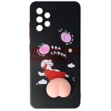 Husa Samsung Galaxy A32, TPU, 3D Squishy, Negru