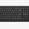 TASTATURA DELUX, wireless, 104 taste, multimedia 12 combinatii FN , USB, negru,