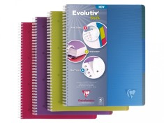 Caiet A4+ spirala 120 file Clairefontaine Lincolor Evolutiv