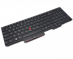 Tastatura Laptop Lenovo ThinkPad E590 20NB0028RI Neagra Layout US Cu Pointing Stick Si Iluminare foto