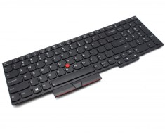 Tastatura Laptop Lenovo ThinkPad E590 20NB0028RI Neagra Layout US Cu Pointing Stick Si Iluminare foto