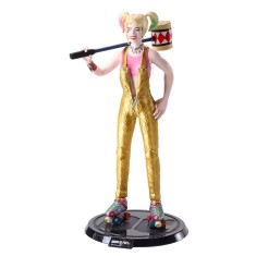 Figurina articulata IdeallStore&reg;, Harley Quinn, editie de colectie, 18.5 cm, stativ inclus