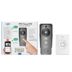 Interfon video inteligent PNI House 910 WiFi HD, P2P, iesire yala, aplicatie dedicata Tuya Smart, integrare in scenarii si automatizari smart cu alte
