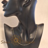 Cumpara ieftin Lant aurit 18K SaraTremo, tip sarpe, 45cm, unisex, fin, placat aur, calitate superioara, Brazilia, cu certificat