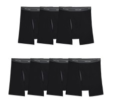 Set 7 boxeri pentru barbati Fruit of the Loom Coolzone, negru, M - OUTLET