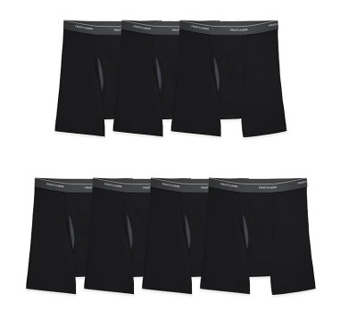Set 7 boxeri pentru barbati Fruit of the Loom Coolzone, negru, M - OUTLET foto