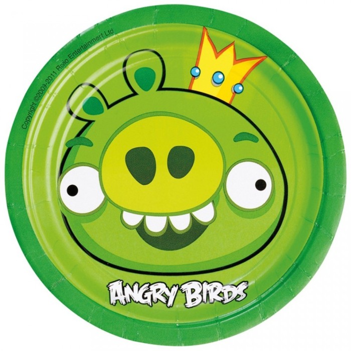Farfurii Angry Birds Party18cm set 8 buc Farfurii Angry Birds Party18cm set 8 buc