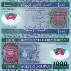 MAURITANIA 1.000 ouguiya 2014 polymer UNC!!!