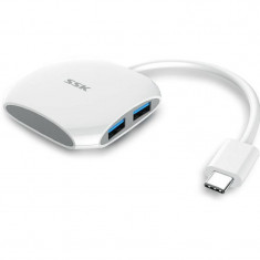 Hub USB SSK SHU810 4 porturi USB 3.0 White foto