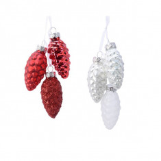 Globuri decorative - Pinecone - Mixed Red and White - mai multe culori | Kaemingk