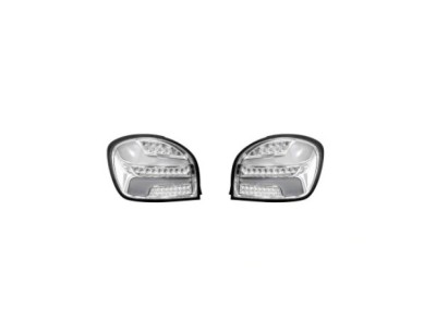Stop spate, lampa Suzuki Baleno, 06.2016-, model tuning, montare spate, stanga+dreapta, LED; transparent, argintiu; tuning; Omologare: nu; Taiwan foto