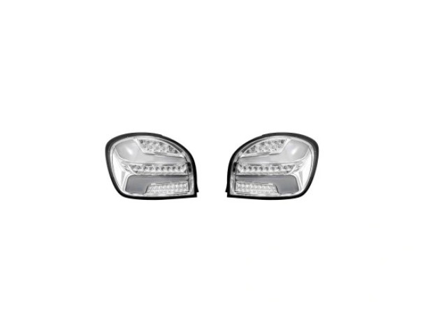 Stop spate, lampa Suzuki Baleno, 06.2016-, model tuning, montare spate, stanga+dreapta, LED; transparent, argintiu; tuning; Omologare: nu; Taiwan