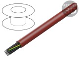 Cablu Siliconat Cupru 0.5mm&sup2; Maro-Roșu