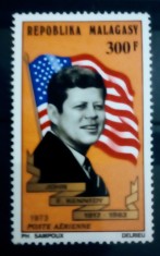 Madagascar 1974 Kennedy, președinte american personalități serie 1v nestampilat