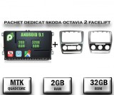 Cumpara ieftin [Pachet] Navigatie Skoda Octavia 2 Facelift, Android 10, P-Quadcore 2GB RAM + 32GB ROM, 9 inch - AD-BGPW9MTK2GB+AD-BGRSK005 002