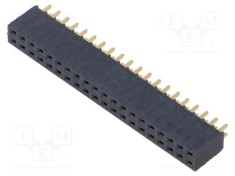 Conector şiruri pini mamă 40 pini 2,54mm aurit THT SAMTEC