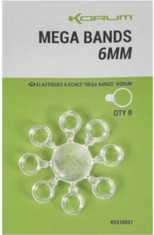 Inele siliconice Korum Mega Bands, 10mm, 6buc/pac