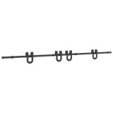 Cumpara ieftin Set feronerie pentru usi glisante, negru, 366 cm, otel