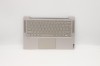 Carcasa superioara cu tastatura palmrest Laptop, Lenovo, Yoga S740-14IIL Type 81RS, 5CB0U44113, AM1EH000110, iluminata, argintie, layout US