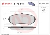 BREMBO P 79 018 PRIME LINE set placute frana,frana disc