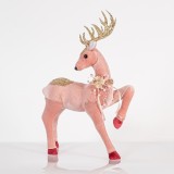 Cumpara ieftin Decoratiune Pink Velvet Deer 33 cm x 47 cm